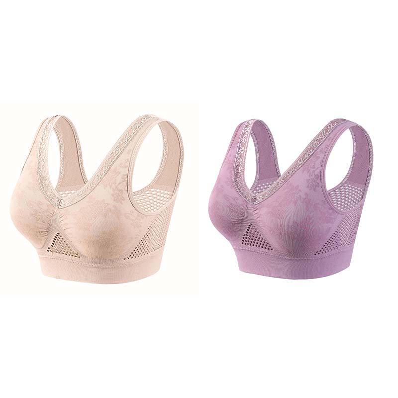 ✨ 1 + 2 gratis – Bezprzewodowy koronkowy biustonosz zapewniający wysokie wsparcie dla kobiet – Dostępny w magazynie, płatność przy odbiorze 💖👙