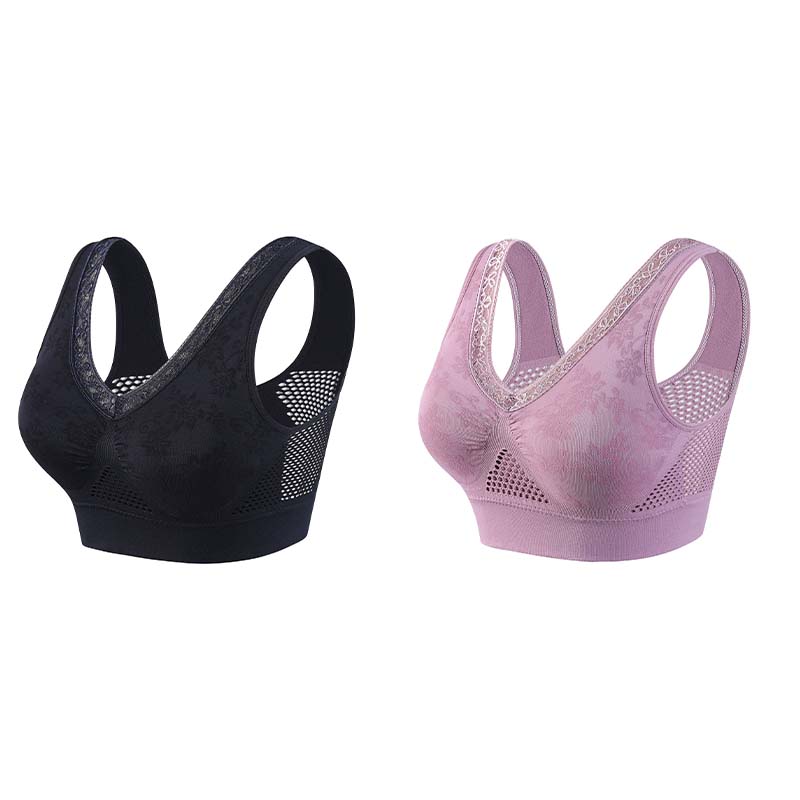 ✨ 1 + 2 gratis – Bezprzewodowy koronkowy biustonosz zapewniający wysokie wsparcie dla kobiet – Dostępny w magazynie, płatność przy odbiorze 💖👙