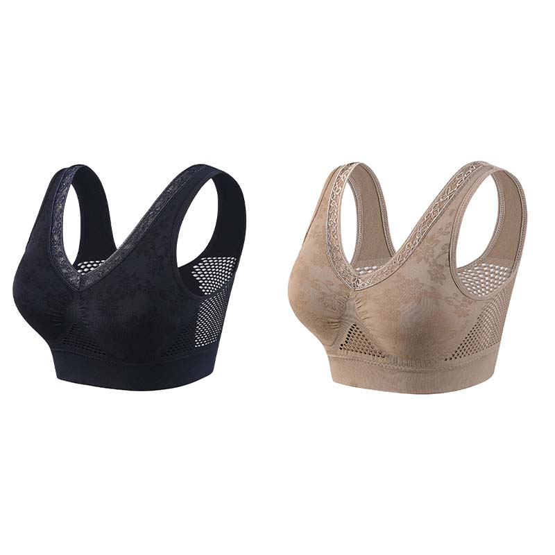 ✨ 1 + 2 gratis – Bezprzewodowy koronkowy biustonosz zapewniający wysokie wsparcie dla kobiet – Dostępny w magazynie, płatność przy odbiorze 💖👙