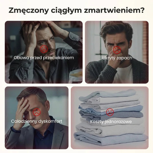 🌿 Męskie bokserki z ultra chłonnym wkładem na nietrzymanie moczu – oddychające, antybakteryjne, dyskretne – Płatność przy odbiorze ✨