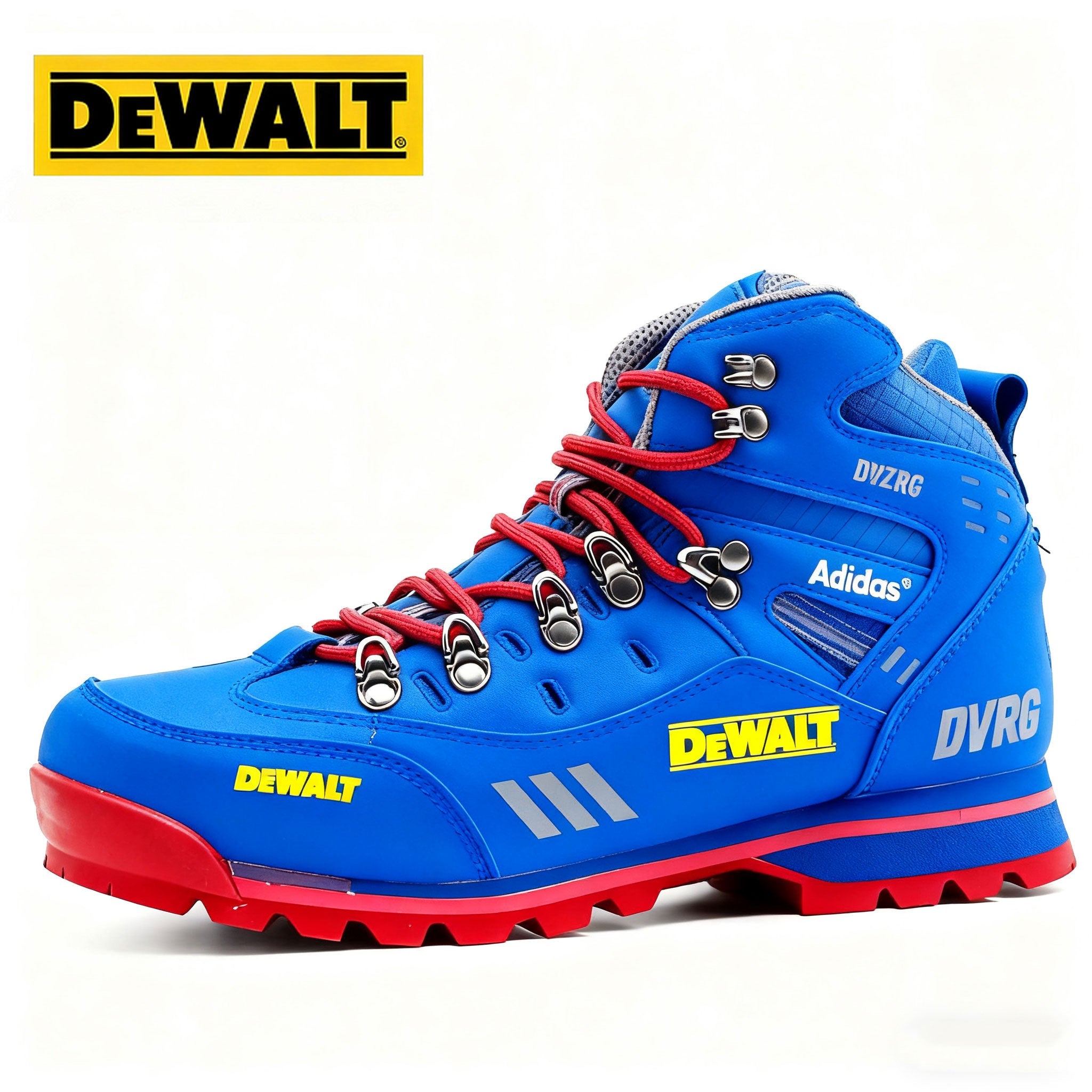 Męskie buty trekkingowe dla wysokich mężczyzn marki Adidas® i DEWALT – wytrzymałe, całoroczne, wykonane z poliuretanu i gumy