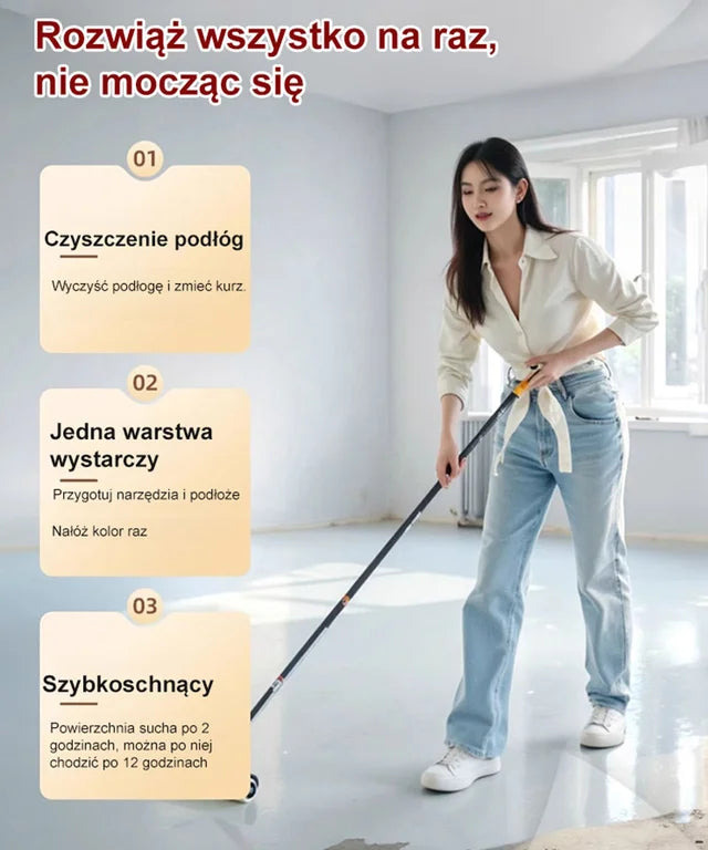 Farba podłogowa na bazie wody 3 w 1