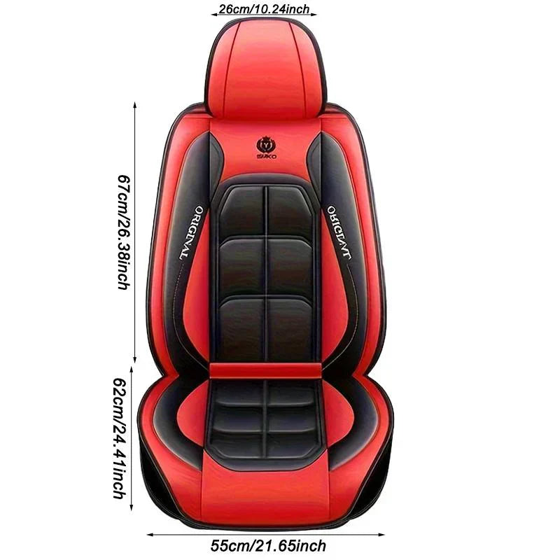 🔥Najpopularniejszy produkt w sprzedaży w 2026 roku. 🔥Skórzane pokrowce na przednie siedzenia premium – uniwersalny rozmiar do sedanów, SUV-ów i pickupów