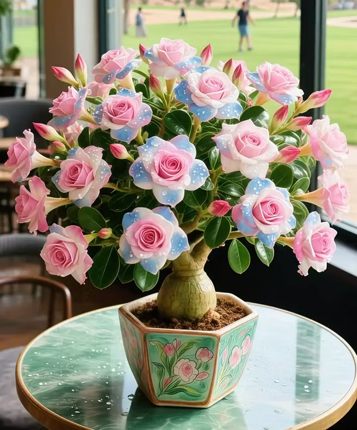 🌵 Róża pustynna – egzotyczne kwiaty, naturalne piękno! 🌺✨