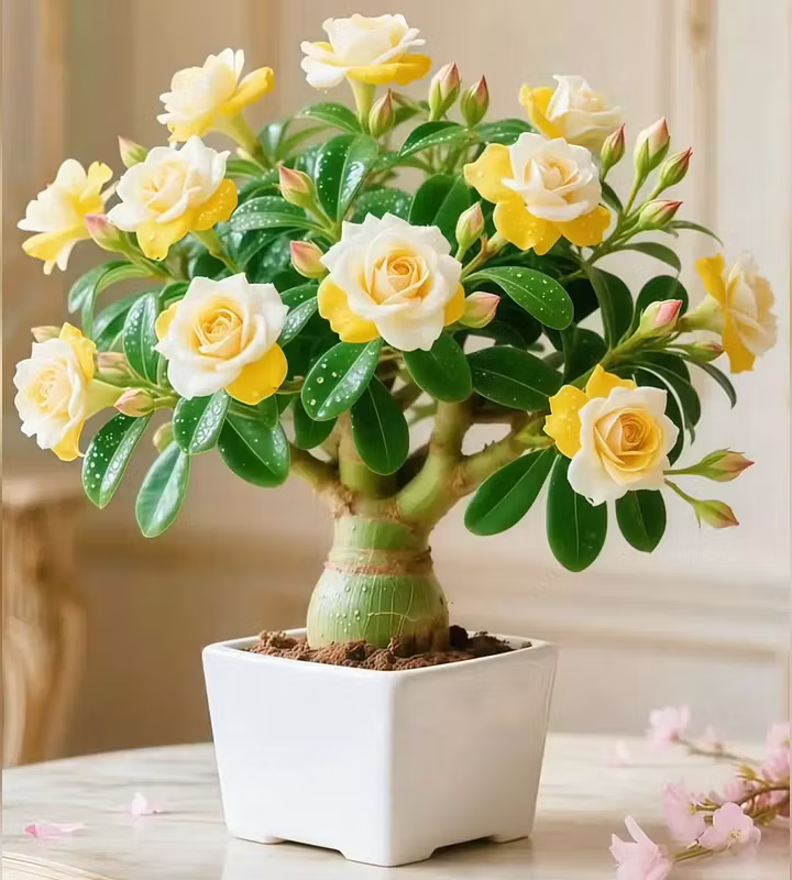 🌵 Róża pustynna – egzotyczne kwiaty, naturalne piękno! 🌺✨