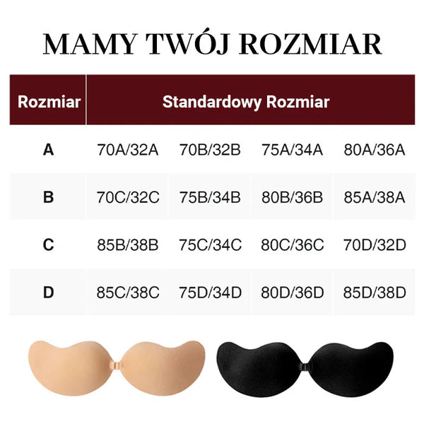 💖 1+2 gratis – Samoprzylepny biustonosz push-up – płatność przy odbiorze ✨