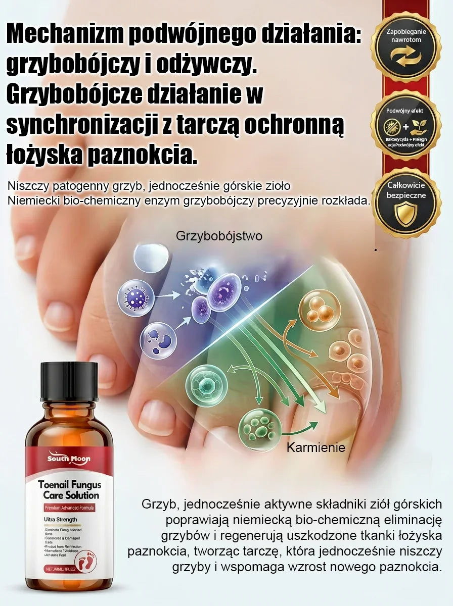 【Bezbolesna wymiana paznokci】Ziołowy łagodny płyn do naprawy paznokci dotkniętych grzybicą