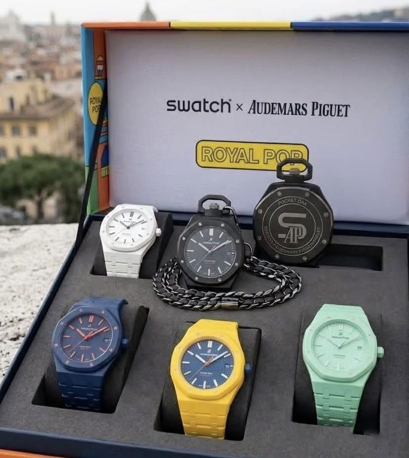 Zegarki kieszonkowe i naręczne Swatch i Audemars Piguet