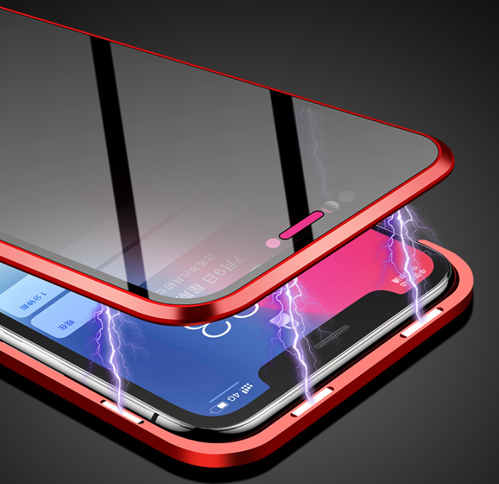 ✨ Magnetyczne etui na iPhone'a z przyciemnianym szkłem i metalową ramką 📱🔒