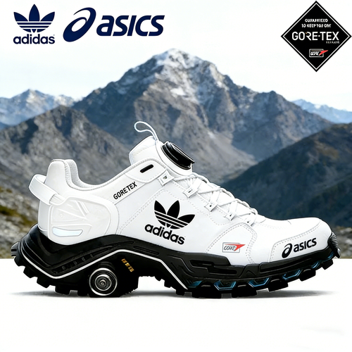 Buty trekkingowe adidas × asics GORE-TEX – szybkie wypięcie i podeszwa antypoślizgowa