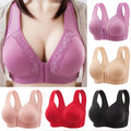 【1 +2 gratis】Wygodny, oddychający biustonosz plus size z przednim zapięciem – łatwy do założenia, stworzony dla dojrzałych kobiet