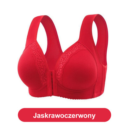 【1 +2 gratis】Wygodny, oddychający biustonosz plus size z przednim zapięciem – łatwy do założenia, stworzony dla dojrzałych kobiet