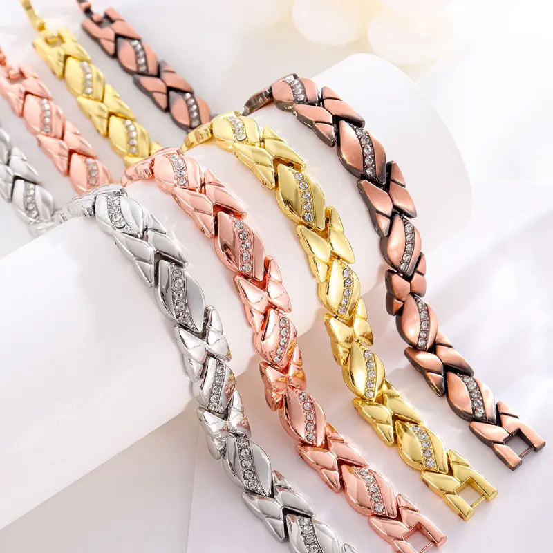 ✨ Eleganckie bransoletki magnetyczne dla kobiet – podpórka pod nadgarstek, modny design i regulowany rozmiar 🧲