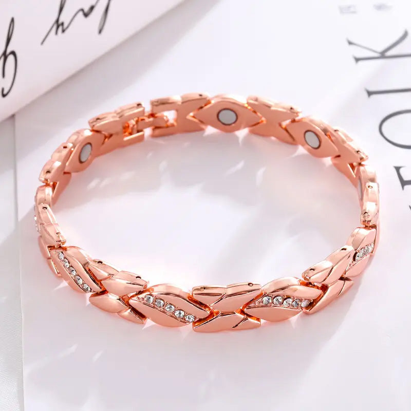 ✨ Eleganckie bransoletki magnetyczne dla kobiet – podpórka pod nadgarstek, modny design i regulowany rozmiar 🧲