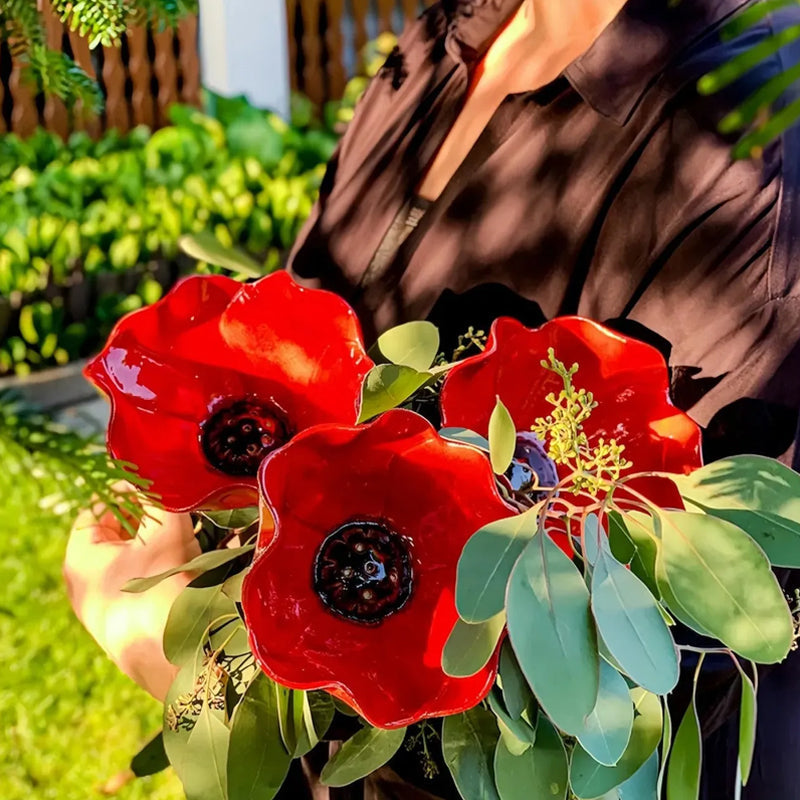🌸Ręcznie robiony metalowy wspornik do ogrodu kwiatowego🐦