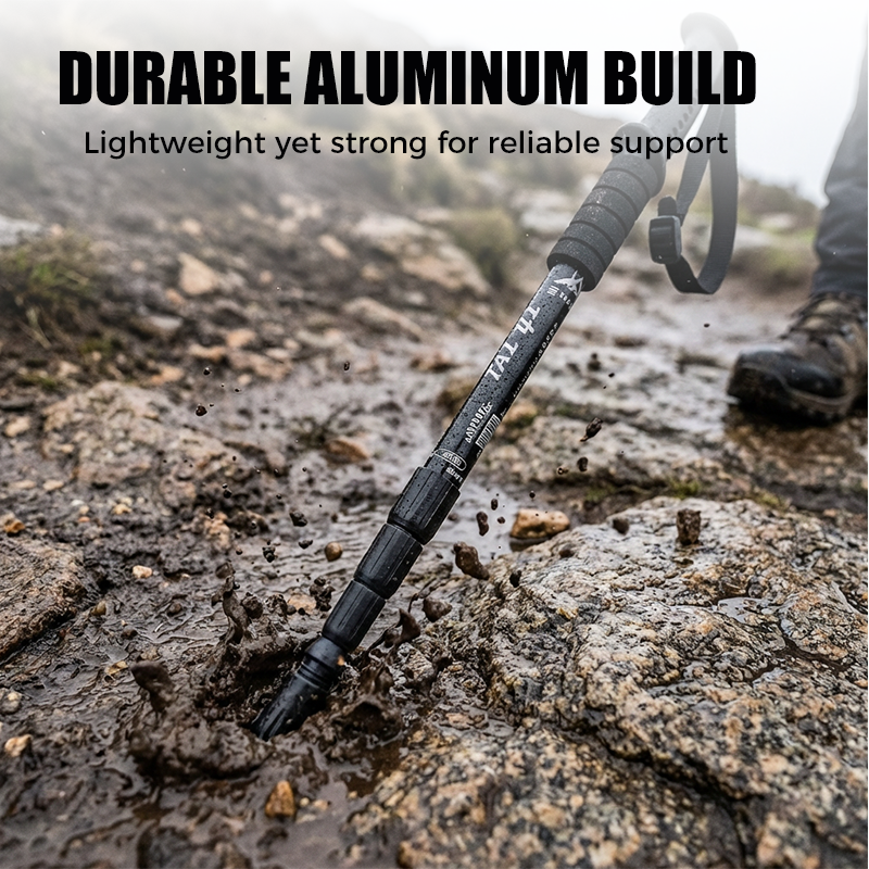 ⛰️Regulowane kijki trekkingowe ze stopu aluminium – wytrzymałe, amortyzujące wstrząsy, lekkie 🌲