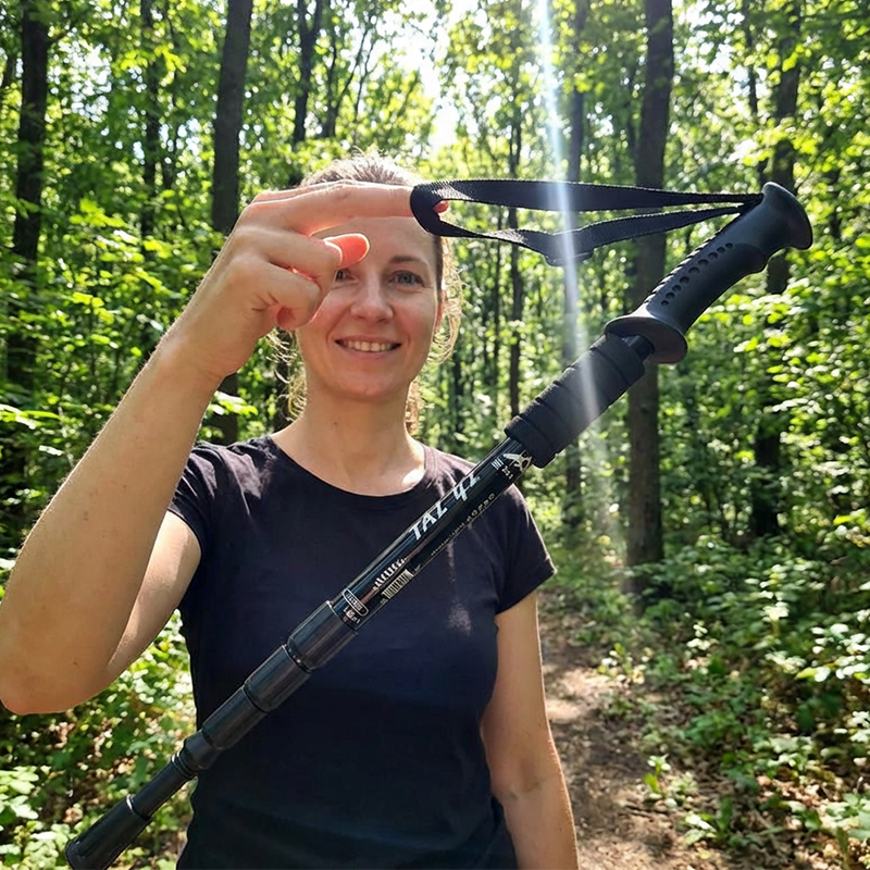 ⛰️Regulowane kijki trekkingowe ze stopu aluminium – wytrzymałe, amortyzujące wstrząsy, lekkie 🌲
