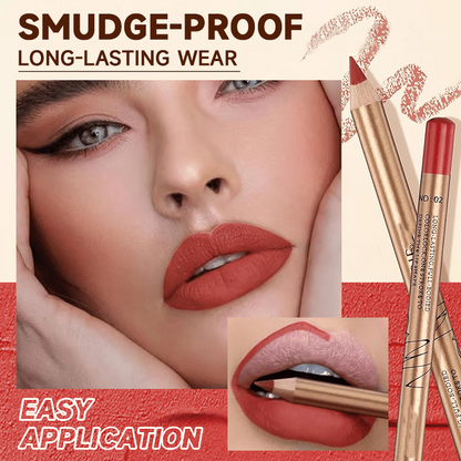 💄🎨Zestaw 12 kolorowych, odpornych na rozmazywanie kredek do ust