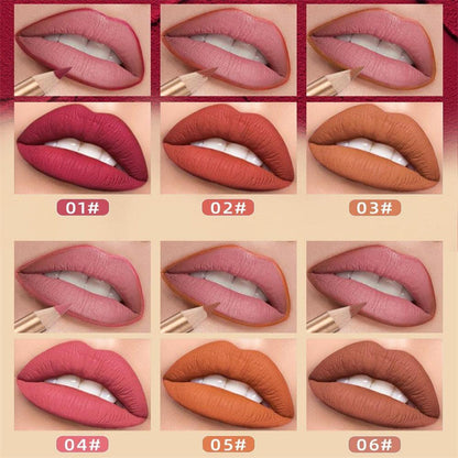 💄🎨Zestaw 12 kolorowych, odpornych na rozmazywanie kredek do ust