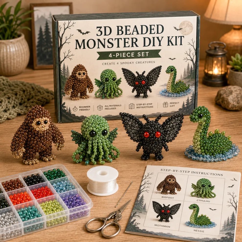 🏆Wyprzedaż czasowa 🧵✨Zestaw do rękodzieła w kształcie małych zwierzątek z koralikami 3D